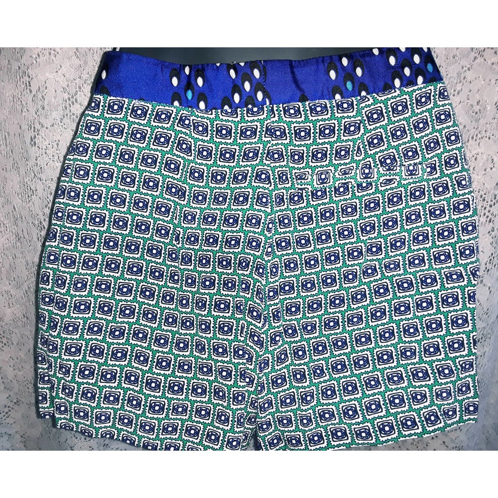 Diane von Furstenberg JERRI Bold Print Dressy Silk Short Shorts P